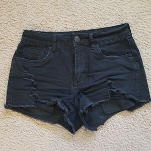 High rise jean shorts